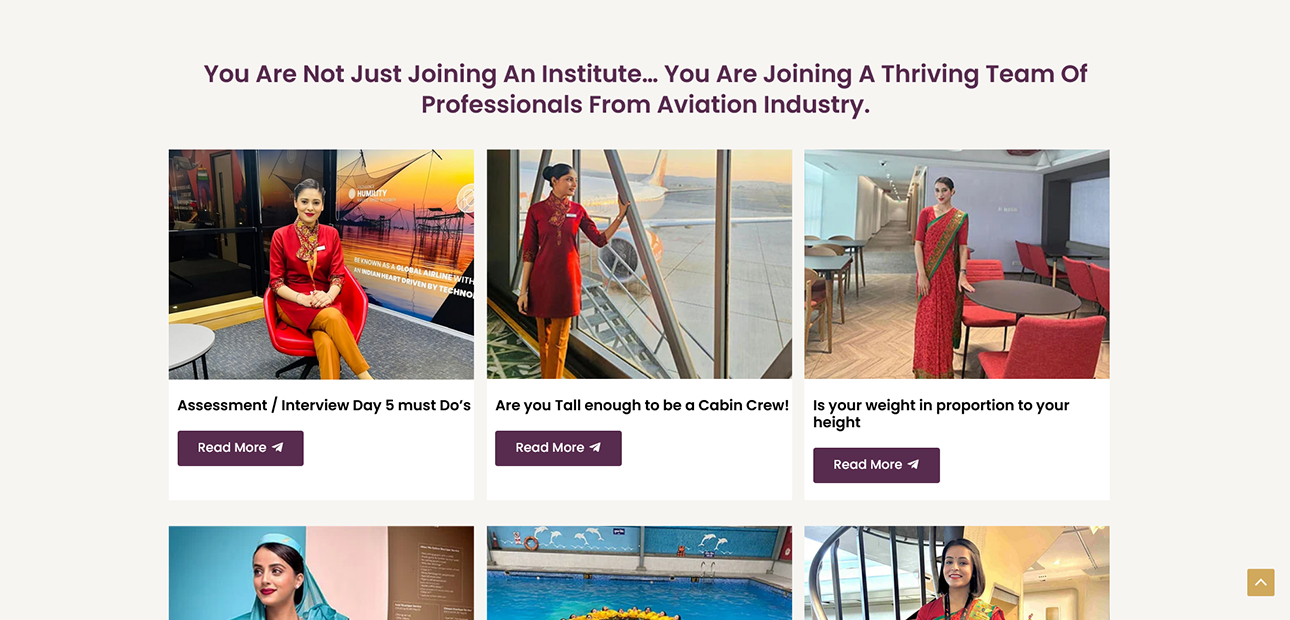 Airhostess Website Template